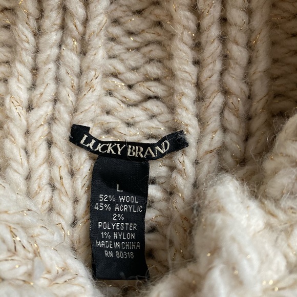 LuckyBrand 🍀 chunky knit sweater - Picture 3 of 6